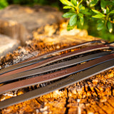 1/2" Dark Chocolate 4ft Leather Leash
